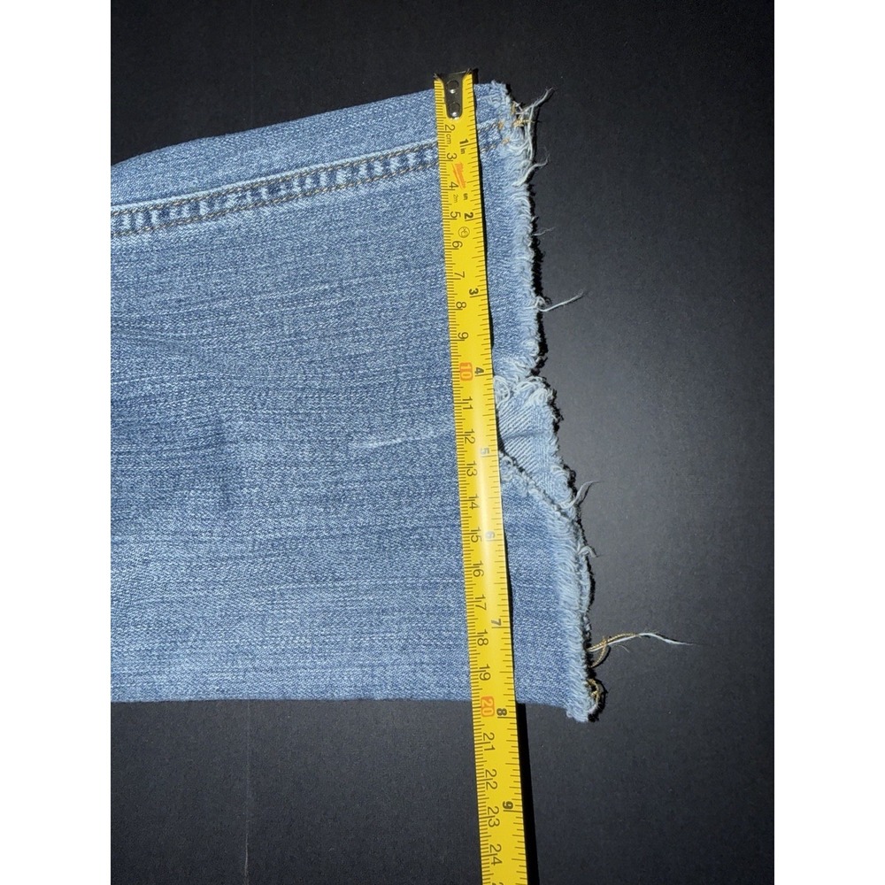 BDG Kick Flare Jeans High Rise Cropped Medium Wash‎ Raw Hem Size 26 - Picture 7 of 9